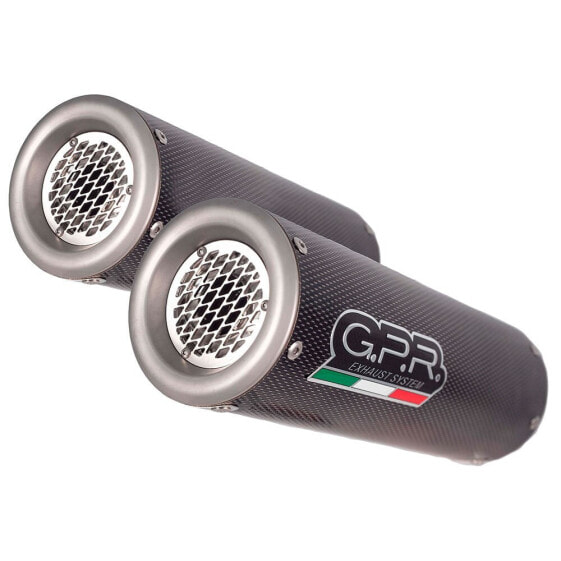 GPR EXHAUST SYSTEMS M3 Poppy Aprilia Dorsoduro 900 17-20 Ref:E4.A.67.M3.PP Homologated Stainless Steel Slip On Muffler