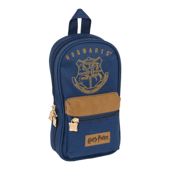 Пенал-рюкзак Harry Potter Magical Коричневый Тёмно Синий (12 x 23 x 5 cm) (33 Предметы) для школы