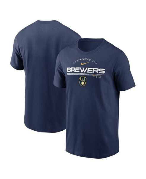 Men's Navy Milwaukee Brewers Team Engineered Performance T-shirt