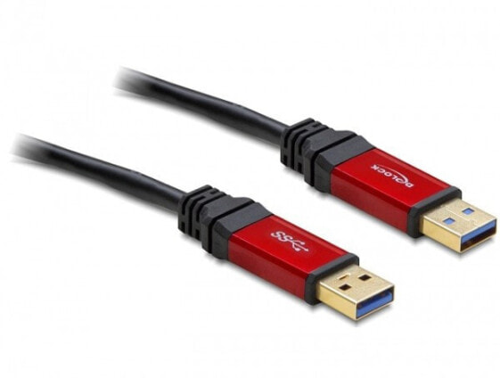 Delock 5.0m USB 3.0 A - 5 m - USB A - USB A - USB 3.2 Gen 1 (3.1 Gen 1) - Male/Male - 5000 Mbit/s