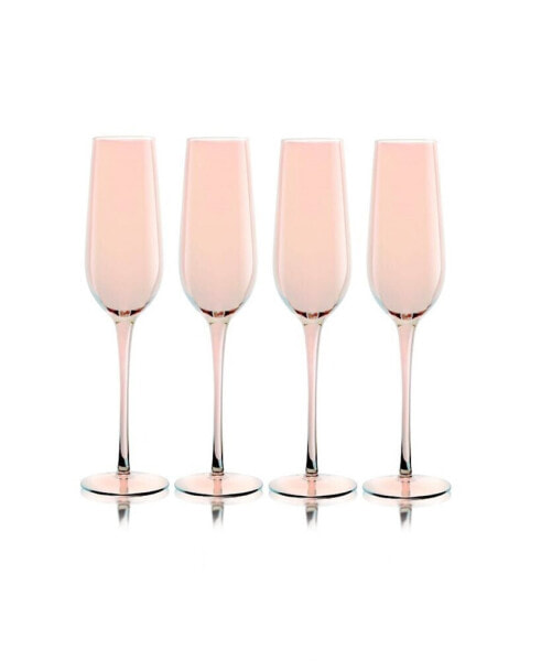 Carnival Champagne Flutes, Set of 4