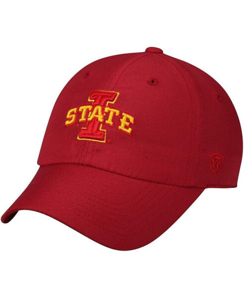 Men's Cardinal Iowa State Cyclones Primary Logo Staple Adjustable Hat