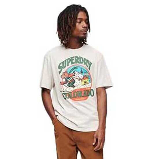 SUPERDRY Travel Postcard Graphic short sleeve T-shirt