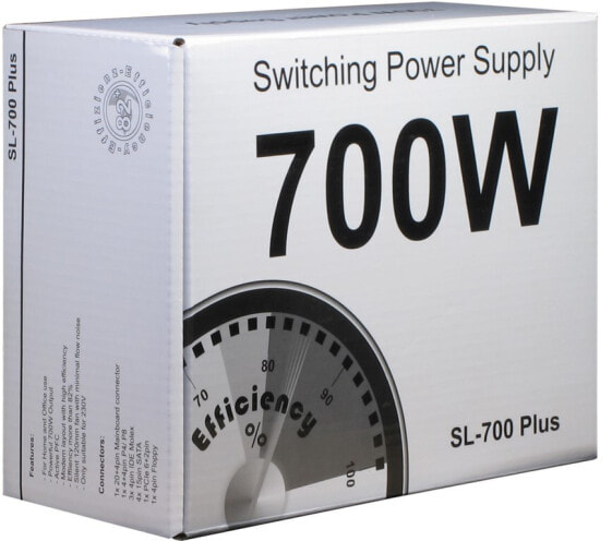 Inter-Tech SL-700 Plus - 700 W - 230 V - 50 - 60 Hz - 3 A - Active - 150 W