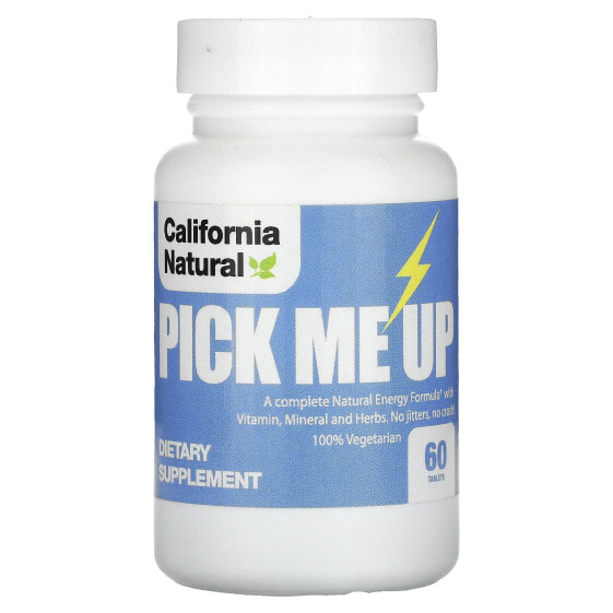 Травяные таблетки California Natural Pick Me Up, 60 штук