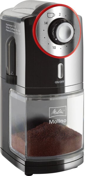 Кофемолка Melitta Molino 6741433 черная 100 Вт 200 г