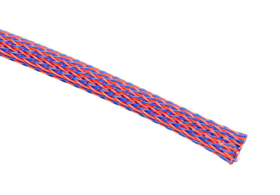 Techflex Flexo PET Sleeve 6mm - blue/red, 1m