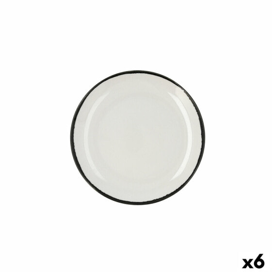 Flat Plate Ariane Vital Filo White Ceramic (6 Units)