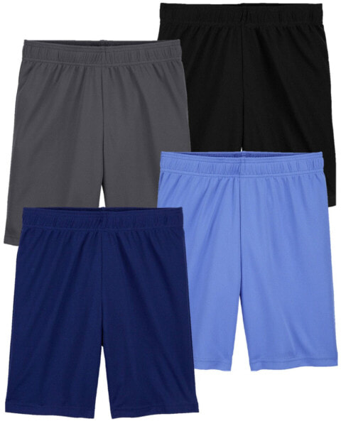 Kid 4-Pack Athletic Mesh Shorts 10