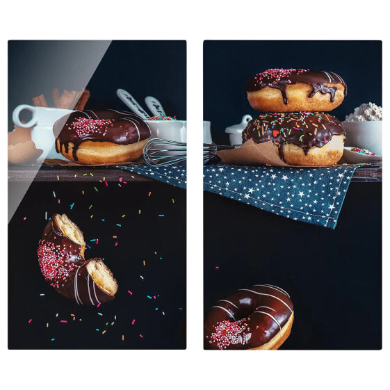 Плита защитная Bilderwelten Herdabdeckplatte Donuts vom Küchenregal