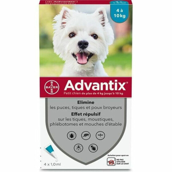 Мнсектицидный Advantix Пёс 4-10 kg 4 штук