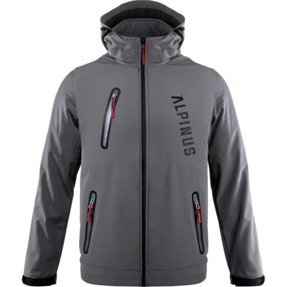 Alpinus Denali softshell jacket gray M BR43386