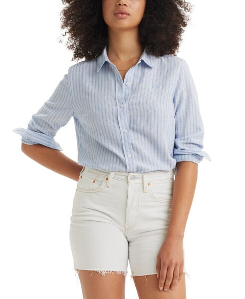 The Classic Cotton Box-Pleat-Back Long-Sleeve Shirt