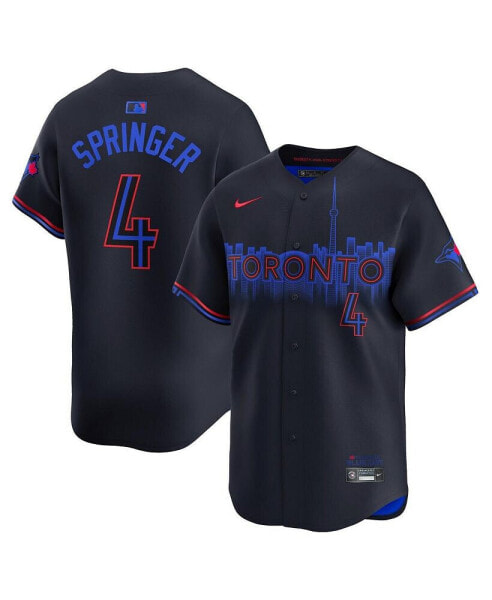 Men's George Springer Navy Toronto Blue Jays 2024 City Connect Limited Player Jersey