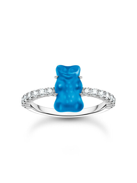 Thomas Sabo TR2459-052-1-54 Silver ring w. blue Goldbears