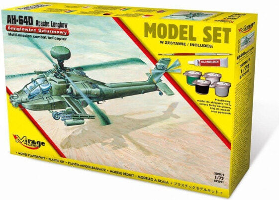 Сборная модель вертолета Mirage AH-64D Apache Longbow