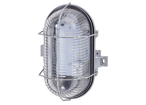 Лампа светодиодная Ledino Pesch 8 - Накладная - Овальная - 1 лампа - 4000 K - IP44 - Серебристый