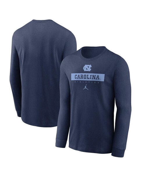 Men's North Carolina Tar Heels 2024 Sideline Legend Performance Long Sleeve T-Shirt