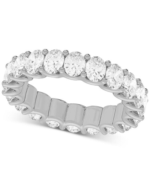 Diamond Oval-Cut Eternity Band (4 ct. t.w.) in Platinum or 14k Gold