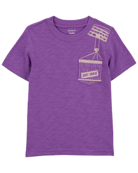 Toddler Construction Pocket Graphic Tee 5T