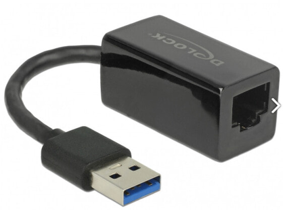 Delock 65903 - USB Type-A - RJ-45 - RJ-45 - Black - 0.135 m - Activity - Power