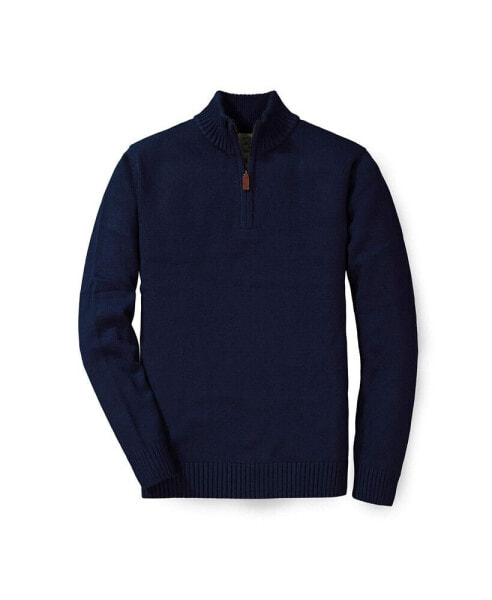 Men's Half Zip Pullover Sweater in Organic Cotton