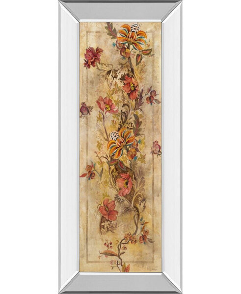 Fleur Delicate I by Georgie Mirror Framed Print Wall Art - 18" x 42"