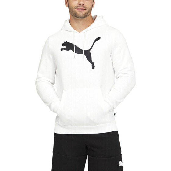 Puma Cat Logo Pullover Hoodie Mens White Casual Outerwear 67271202
