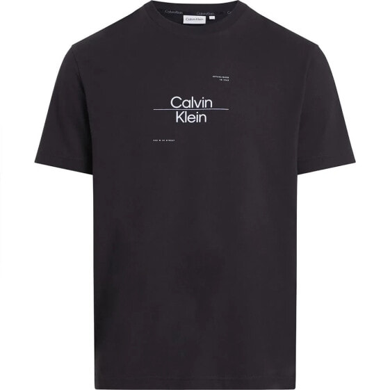 CALVIN KLEIN Optic Line Logo short sleeve T-shirt