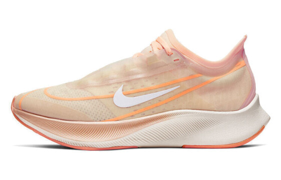 Кроссовки женские Nike Zoom Fly 3 амортизирующие атлетические оранжевые
