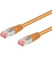 Wentronic CAT 6 Patch Cable S/FTP (PiMF) - orange - 1m - 1 m - Cat6 - S/FTP (S-STP) - RJ-45 - RJ-45