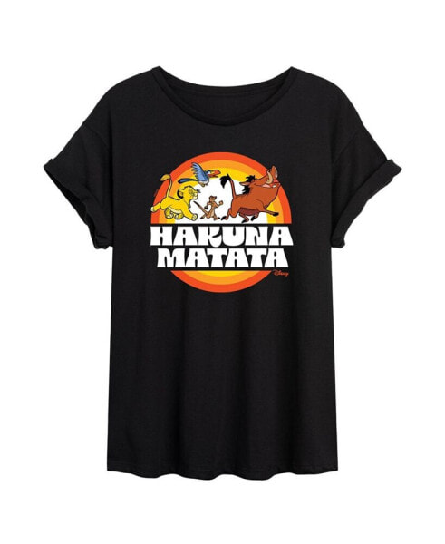 Hybrid Apparel Trendy Juniors The Lion King Graphic Oversized Tee