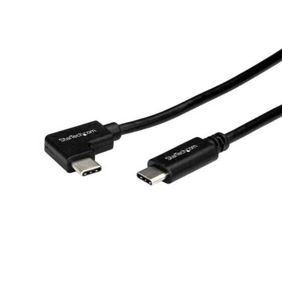 Right-Angle USB-C Cable - M/M - 1 m (3 ft.) - USB 2.0 - 1 m - USB C - USB C - USB 2.0 - 480 Mbit/s - Black