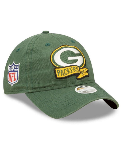 Women's Green Green Bay Packers 2022 Sideline Adjustable 9TWENTY Hat