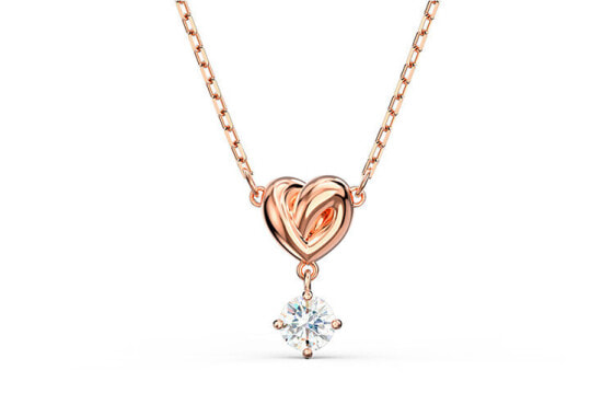 Swarovski 施华洛世奇 Lifelong Heart 挚爱璀璨吊坠项链 女款 白色 #礼物 / Кулон Swarovski Lifelong Heart 5516542