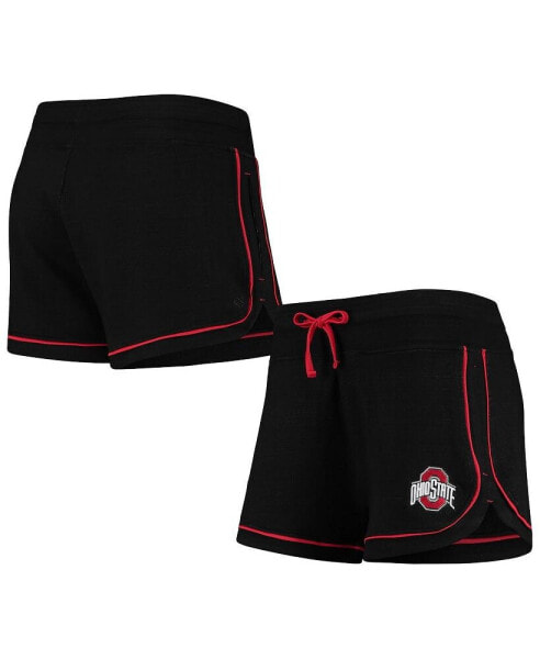 Спортивные шорты женские Colosseum Ohio State Buckeyes черные Heathered