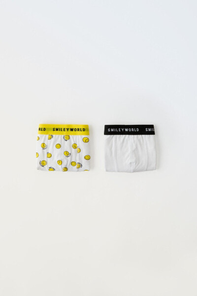 6-14 years/ pack of two smileyworld ® happy collection boxers