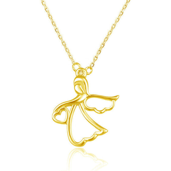 Gold plated necklace with angel AGS1326 / 47-GOLD