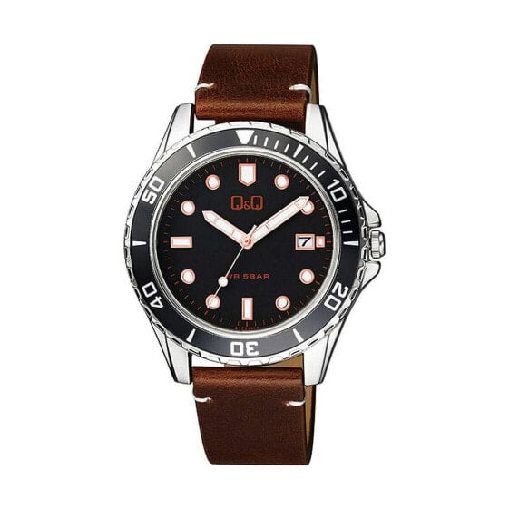 Часы Q&Q Men's Watch A172J312Y Brown Black