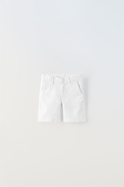 Plain chino bermuda shorts