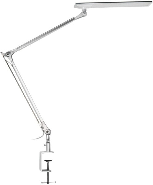 Navaris LED Desk Lamp Aluminium Clamp Lamp 10 W 700 Lumen Dimmable 3000 K Warm 6000 K Cold Pivoting Desk Work Light Black