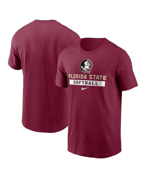 Men's Garnet Florida State Seminoles Softball T-Shirt