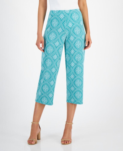 Women's Printed Culotte Pants, Created for Macy's