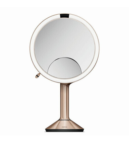 Cosmetic mirror with touch control of lighting intensity Rose Gold Sensor Trio