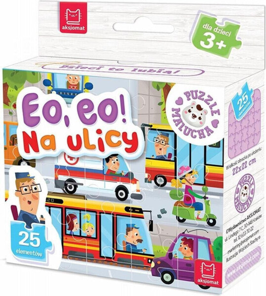 Aksjomat Puzzle malucha. Eo, eo! Na ulicy