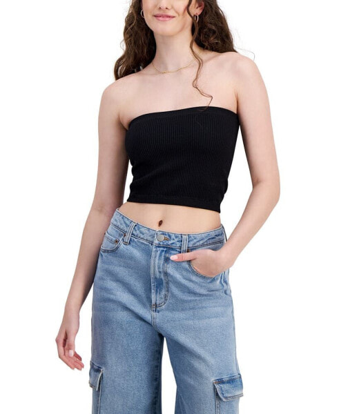 Juniors' Seamless Cropped Tube Top