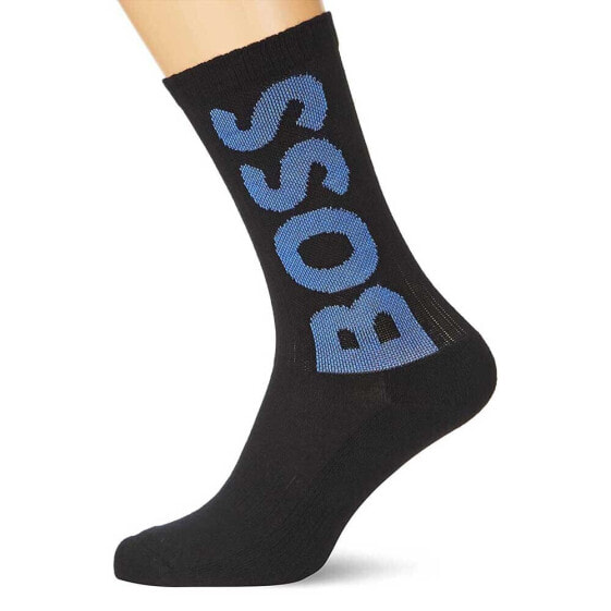 Носки спортивные с логотипом BOSS Qs Rib Logo Cc 50467748