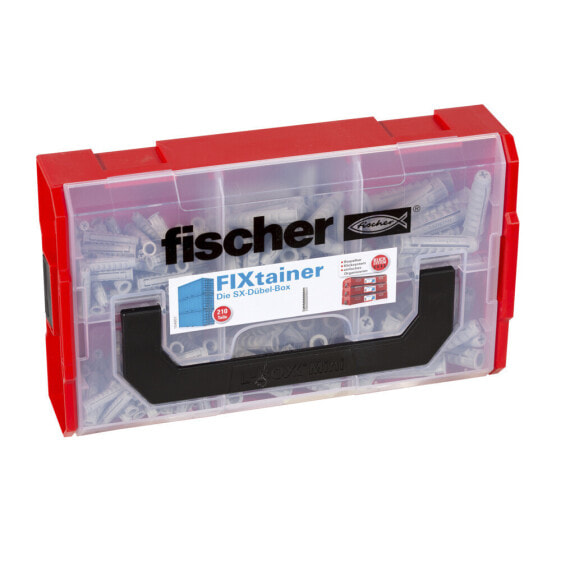 fischer FIXtainer - SX, Expansion anchor, Concrete, Metal, Grey, 210 pc(s), Box