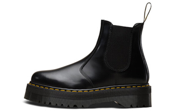 Ботинки DR. MARTENS Quad Leather Platform Chelsea Boots состояние кожи 24687001