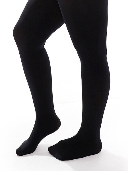 Pretty Polly Curve 60 denier opaque tights in black